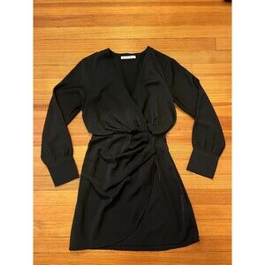 Abercrombie & Fitch Long Sleeve Mini Dress in Black Size S